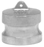 EVER-TITE Coupling Products - 3" Stainless Steel Cam & Groove Suction & Discharge Hose Dust Plug For Use with Couplers - Part DP, 125 Max psi - Industrial Tool & Supply
