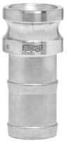 EVER-TITE Coupling Products - 2" Stainless Steel Cam & Groove Suction & Discharge Hose Male Adapter Hose Shank - Part E, 250 Max psi - Industrial Tool & Supply