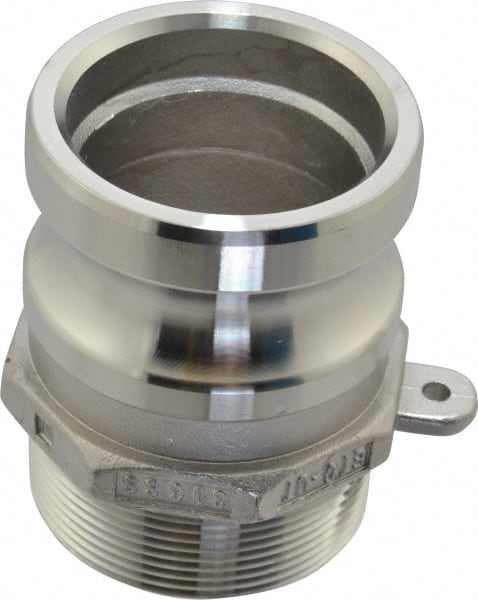 EVER-TITE Coupling Products - 2" x 2" Cam & Groove Male Adapter Male NPT Thread - Industrial Tool & Supply