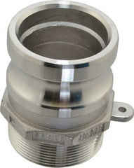 EVER-TITE Coupling Products - 2" x 2" Cam & Groove Male Adapter Male NPT Thread - Industrial Tool & Supply