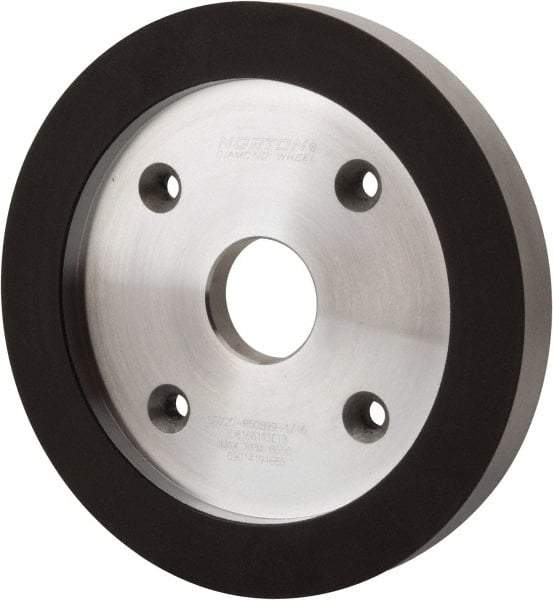 Norton - 6" Diam, 1-1/4" Hole Size, 3/4" Overall Thickness, 220 Grit, Type 6 Tool & Cutter Grinding Wheel - Very Fine Grade, Diamond, R Hardness, Resinoid Bond - Industrial Tool & Supply