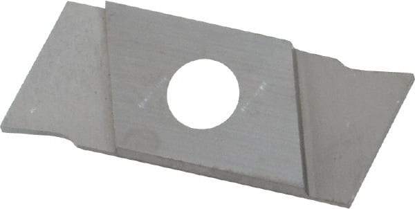 NIKCOLE MINI-SYSTEMS - GIE1 0.0394" Cutting Width, Carbide Cutoff Insert - 0° Neutral Lead Angle, TiN Coated - Industrial Tool & Supply