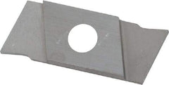 NIKCOLE MINI-SYSTEMS - GIE1 0.0394" Cutting Width, Carbide Cutoff Insert - 0° Neutral Lead Angle, TiN Coated - Industrial Tool & Supply