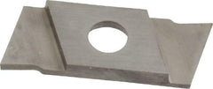 NIKCOLE MINI-SYSTEMS - GIE1 0.0394" Cutting Width, Carbide Cutoff Insert - 7° Right Hand Lead Angle, TiN Coated - Industrial Tool & Supply