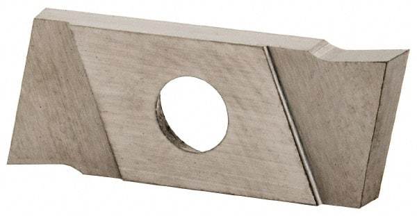 NIKCOLE MINI-SYSTEMS - GIE2 0.0787" Cutting Width, Carbide Cutoff Insert - 7° Left Hand Lead Angle, TiN Coated - Industrial Tool & Supply