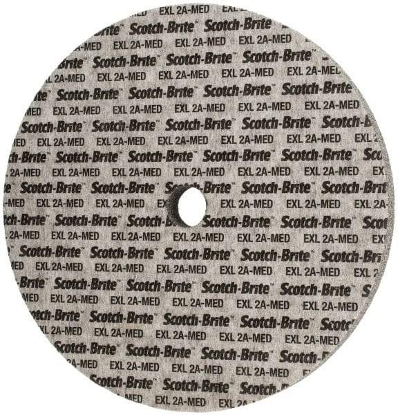 3M - 12" Diam, 1" Face Width, 1-1/4" Center Hole, Medium Grade, Aluminum Oxide Deburring Wheel - Unitized, Soft Density 2 Grade, 2,300 RPM - Industrial Tool & Supply