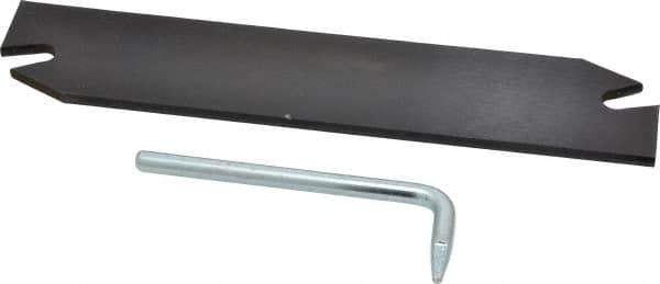 Hertel - 1-1/4" Blade Height, 1/8" Blade Width, 5.9" OAL, Right Hand Cut, Single End Indexable Cut-Off Blade - MGIH Blade - Industrial Tool & Supply