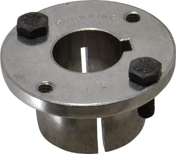 Browning - 1" Bore, 1/4" Wide Keyway, 1/8" Deep Keyway, H Sprocket Bushing - 1.57 to 1-5/8" Outside Diam, For Use with Split Taper Sprockets & Sheaves - Industrial Tool & Supply