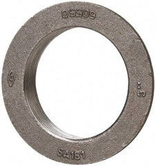 Made in USA - 3" Pipe, 4-3/4" Diam x 1/4" Thick, Tank Flange without Pilot - For Threaded Pipe, 1" Overall Height, 4-1/8" Bottom Diam, 3-55/64" Top Diam, Carbon Steel - Industrial Tool & Supply