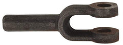 Value Collection - 1-3/8" Yoke Width, Carbon Steel, Plain Yoke - 5/8" Hole Diam, 1-7/16" Hole Center to Neck, 1-3/16" Yoke Arm Height, 5/8" Neck Diam, 1-7/16" Neck Length, 2-7/8" OAL - Industrial Tool & Supply