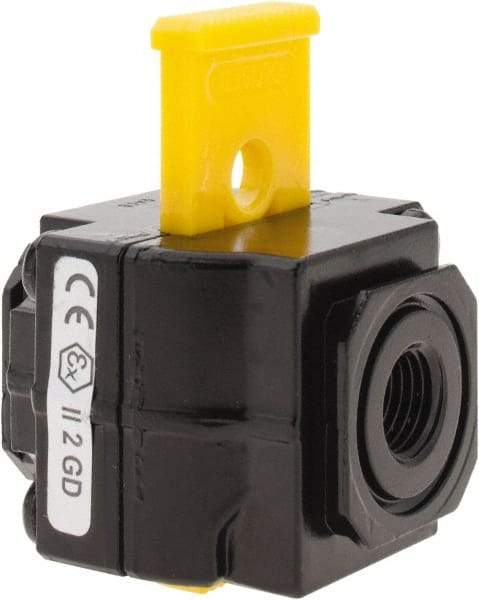 Norgren - 1/4" NPT Lockout Valve - 4 CV Rate, 120 CFM, 250 Max psi, Slide Actuator - Industrial Tool & Supply