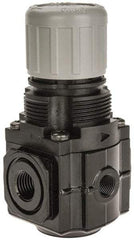 Norgren - 1/4" NPT Relief Valve - 1.6 CV Rate, 48 CFM, 150 Max psi, Knob Adjustment Actuator - Industrial Tool & Supply