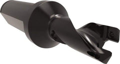 Allied Machine and Engineering - Series 12, 12 to 13mm Diam, 3/4" Diam Straight Shank with Flange, Helical Flute Spade Drill - 5/8" Max Depth, 1-45/64" Body Length, 3-47/64" OAL, Short Length, Through Coolant - Industrial Tool & Supply