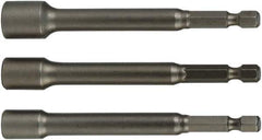 Wiha - 1/4" Drive, Nut Setter Screwdriver Bit - 6" OAL - Industrial Tool & Supply