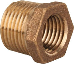 Legend Valve - Class 125, 1" Internal Pipe, Bronze Hex Bushing - MNPT x FNPT - Industrial Tool & Supply