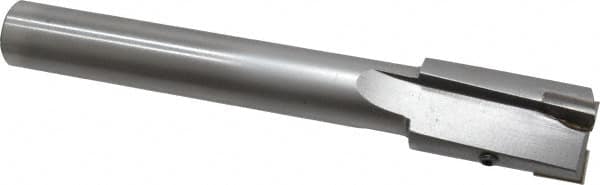 Made in USA - 1-1/16" Diam, 3/4" Shank, Diam, 3 Flutes, Straight Shank, Interchangeable Pilot Counterbore - Industrial Tool & Supply