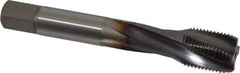 OSG - 5/8-18 UNF 4 Flute 3B Modified Bottoming Spiral Flute Tap - Powdered Metal, TiCN Finish, 3-13/16" OAL, Right Hand Flute, Right Hand Thread, H3, Series EXOTAP - Industrial Tool & Supply