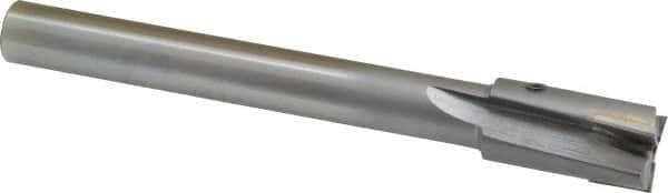 Made in USA - 11/16" Diam, 1/2" Shank, Diam, 3 Flutes, Straight Shank, Interchangeable Pilot Counterbore - Industrial Tool & Supply