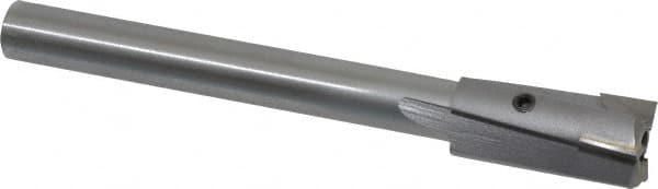Made in USA - 3/4" Diam, 1/2" Shank, Diam, 3 Flutes, Straight Shank, Interchangeable Pilot Counterbore - Industrial Tool & Supply