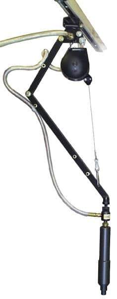 Qualtech - 0.7 to 1.4 kg Holding Capacity, 1.5 to 3 Lbs. Holding Capacity, Torque Arm - 18 to 25 (Telescoping Arm) and 9 (Fixed Arm) Inch Long, Rail Mount, Tool Balancer Included - Industrial Tool & Supply