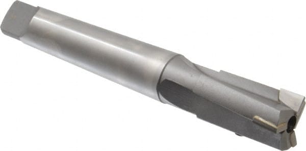 Made in USA - 1-1/16" Diam, 3 Flutes, Morse Taper Shank, Interchangeable Pilot Counterbore - Industrial Tool & Supply