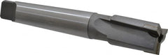 Made in USA - 1-1/8" Diam, 3 Flutes, Morse Taper Shank, Interchangeable Pilot Counterbore - Industrial Tool & Supply