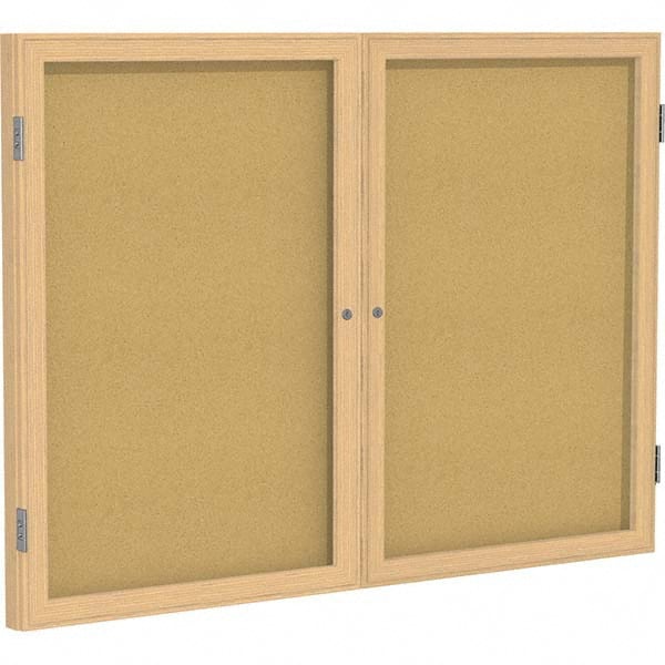Ghent - Cork Bulletin Boards Style: Enclosed Cork Bulletin Boards Color: Natural Cork - Industrial Tool & Supply
