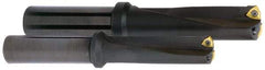 Kyocera - 6.93" Max Drill Depth, 3xD, 2-5/16" Diam, Indexable Insert Drill - 4 Inserts, 2" Shank Diam, Whistle Notch Shank - Industrial Tool & Supply