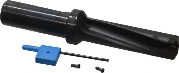 Kyocera - 2-1/4" Max Drill Depth, 3xD, 3/4" Diam, Indexable Insert Drill - 2 Inserts, 3/4" Shank Diam, Whistle Notch Shank - Industrial Tool & Supply