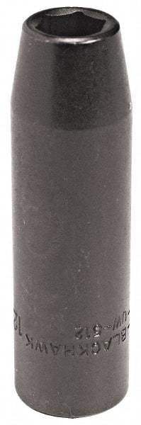 Blackhawk by Proto - 1/2" Drive 10mm Deep Impact Socket - 6 Points, 3-7/32" OAL - Industrial Tool & Supply