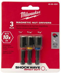 Milwaukee Tool - Nut Driver Bit Set - 1/4" Hex Drive - Industrial Tool & Supply