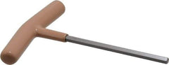 Paramount - 6mm Hex, T-Handle Cushion Grip, Hex Key - 6" OAL, Steel, Metric System of Measurement - Industrial Tool & Supply