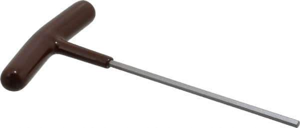 Paramount - 9/64" Hex, T-Handle Cushion Grip, Hex Key - 6" OAL, Steel, Inch System of Measurement - Industrial Tool & Supply