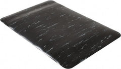 PRO-SAFE - 3' Long x 2' Wide, Dry Environment, Anti-Fatigue Matting - Black Marbleized, Vinyl with Vinyl Sponge Base - Industrial Tool & Supply
