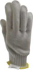 PRO-SAFE - Size M (8), ANSI Cut Lvl A6, Abrasion Lvl 3, Composite of Cut-Resistant Fibers Cut Resistant Gloves - 10" Long, Knit Wrist, White, Ambidextrous - Industrial Tool & Supply