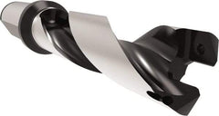 Allied Machine and Engineering - Series 24, 24 to 25.99mm Diam, 25mm Diam Straight Shank with Flange, Helical Flute Spade Drill - 78mm Max Depth, 113.8mm Body Length, 169.8mm OAL, Standard Length, Through Coolant - Industrial Tool & Supply