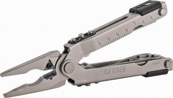 Gerber - 14 Piece, Multi-Tool Set - 6-5/8" OAL, 4-59/64" Closed Length - Industrial Tool & Supply