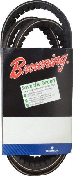 Browning - Section BX, 21/32" Wide, 65" Outside Length, Gripnotch V-Belt - Rubber Compound, Gripnotch, No. BX62 - Industrial Tool & Supply