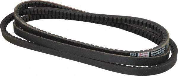 Browning - Section BX, 21/32" Wide, 99" Outside Length, Gripnotch V-Belt - Rubber Compound, Gripnotch, No. BX96 - Industrial Tool & Supply