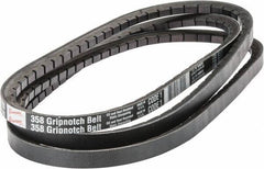 Browning - Section 5VX, 5/8" Wide, 112" Outside Length, Gripnotch V-Belt - Rubber Compound, 358 Gripnotch, No. 5VX1120 - Industrial Tool & Supply