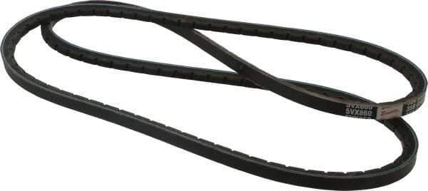 Browning - Section 5VX, 5/8" Wide, 86" Outside Length, Gripnotch V-Belt - Rubber Compound, 358 Gripnotch, No. 5VX860 - Industrial Tool & Supply