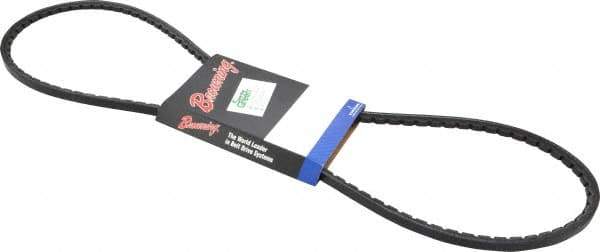 Browning - Section 3VX, 3/8" Wide, 50" Outside Length, Gripnotch V-Belt - Rubber Compound, 358 Gripnotch, No. 3VX500 - Industrial Tool & Supply