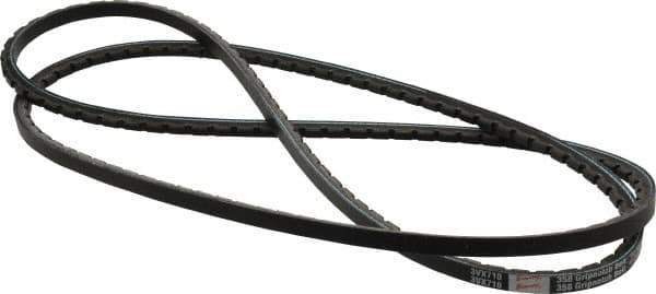 Browning - Section 3VX, 3/8" Wide, 71" Outside Length, Gripnotch V-Belt - Rubber Compound, 358 Gripnotch, No. 3VX710 - Industrial Tool & Supply
