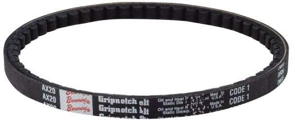 Browning - Section 5V, 5/8" Wide, 355" Outside Length, Gripnotch V-Belt - Rubber Compound, Gripnotch, No. 5V3550 - Industrial Tool & Supply