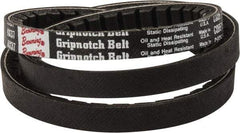 Browning - Section AX, 1/2" Wide, 39" Outside Length, Gripnotch V-Belt - Rubber Compound, Gripnotch, No. AX37 - Industrial Tool & Supply