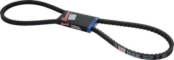 Browning - Section AX, 1/2" Wide, 44" Outside Length, Gripnotch V-Belt - Rubber Compound, Gripnotch, No. AX42 - Industrial Tool & Supply