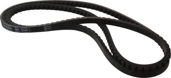 Browning - Section AX, 1/2" Wide, 64" Outside Length, Gripnotch V-Belt - Rubber Compound, Gripnotch, No. AX62 - Industrial Tool & Supply