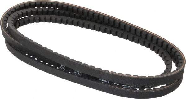 Browning - Section AX, 1/2" Wide, 82" Outside Length, Gripnotch V-Belt - Rubber Compound, Gripnotch, No. AX80 - Industrial Tool & Supply