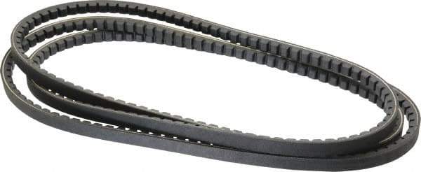 Browning - Section AX, 1/2" Wide, 98" Outside Length, Gripnotch V-Belt - Rubber Compound, Gripnotch, No. AX96 - Industrial Tool & Supply
