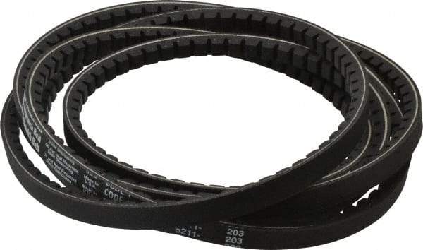Browning - Section AX, 1/2" Wide, 114" Outside Length, Gripnotch V-Belt - Rubber Compound, Gripnotch, No. AX112 - Industrial Tool & Supply